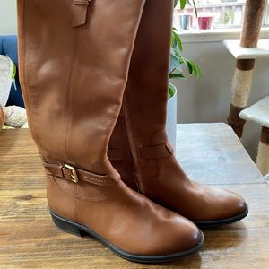 SAM EDELMAN Tan Brown Leather Riding Boots NWT